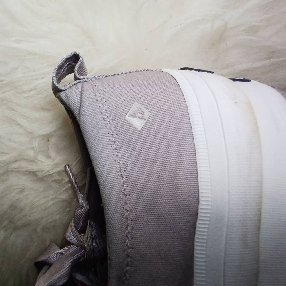 Sperry Crest Vibe Satin Lace sneakers on lavender - Picture 6 of 9